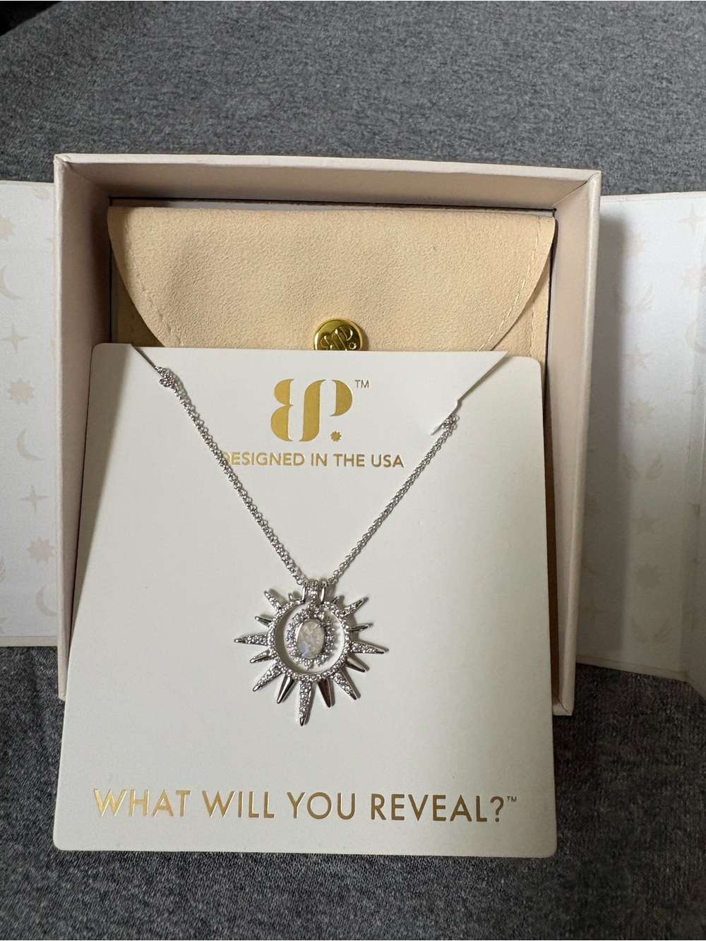 Beautifully Remembered halo necklace